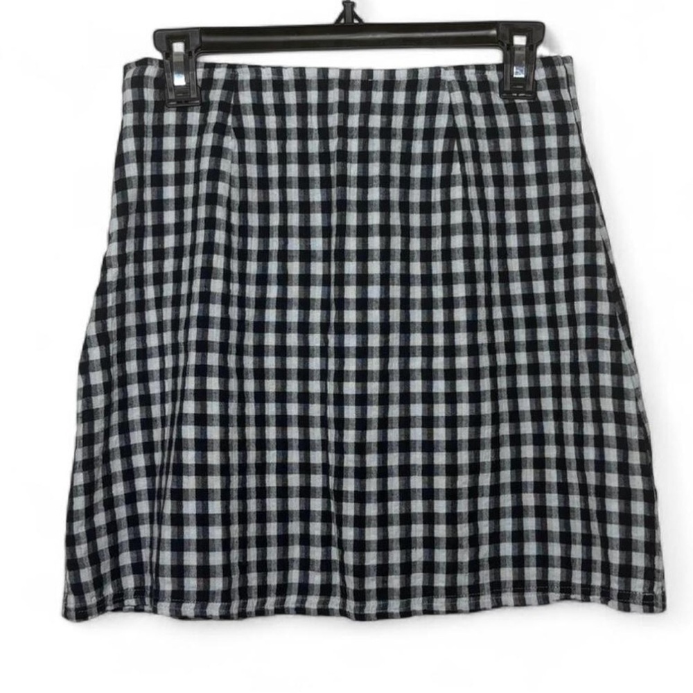 American Eagle Black White Gingham Checkered Skir… - image 6